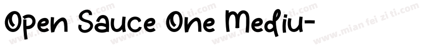 Open Sauce One Mediu字体转换